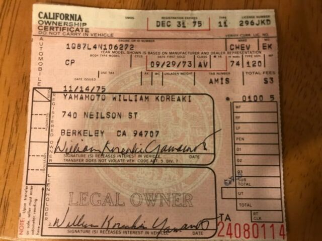 1974 Silver Chevrolet Camaro