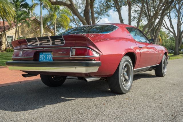 1974 Burgundy Chevrolet Camaro Coupe