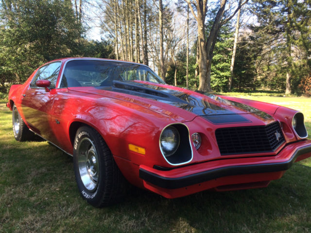 1974 red Chevrolet Camaro