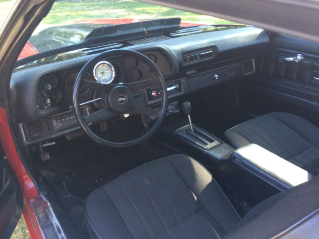 1974 red Chevrolet Camaro