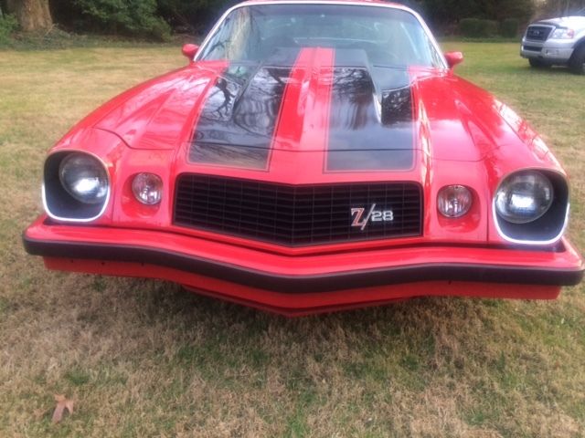 1974 red Chevrolet Camaro