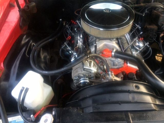 1974 red Chevrolet Camaro