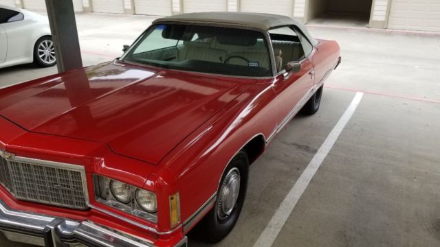 1974 Red Chevrolet Caprice Convertible