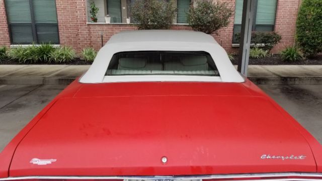 1974 Red Chevrolet Caprice Convertible