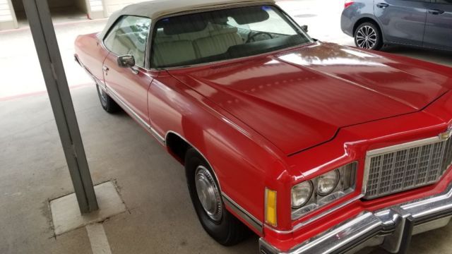 1974 Red Chevrolet Caprice Convertible