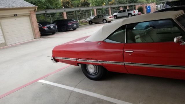 1974 Red Chevrolet Caprice Convertible