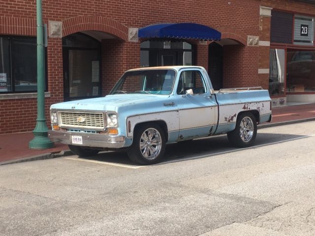 1974 Blue Chevrolet C-10 Standard Cab Pickup
