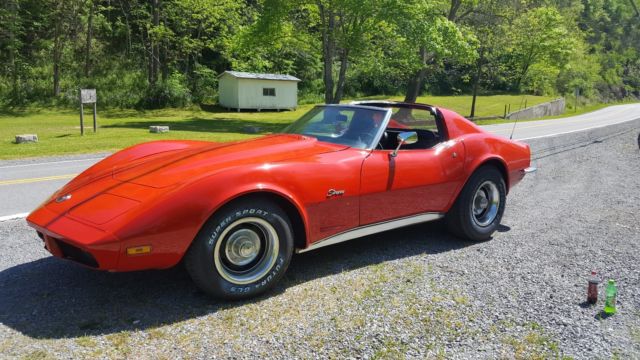 1974 Red Chevrolet Corvette