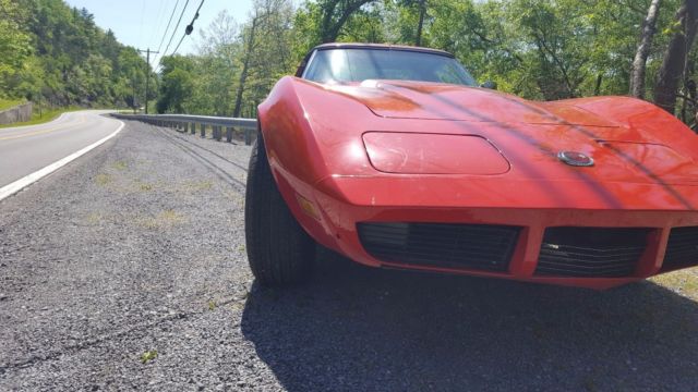 1974 Red Chevrolet Corvette