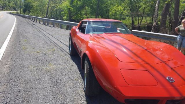 1974 Red Chevrolet Corvette