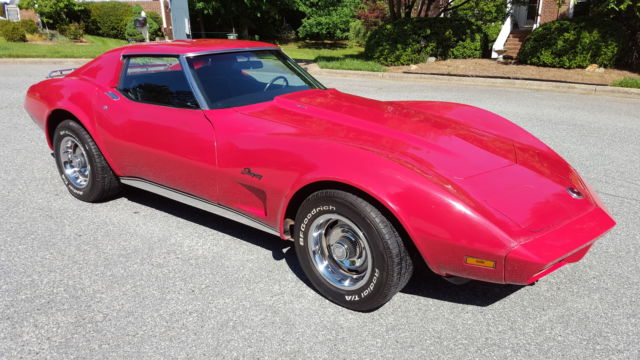 1974 Red Chevrolet Corvette Coupe