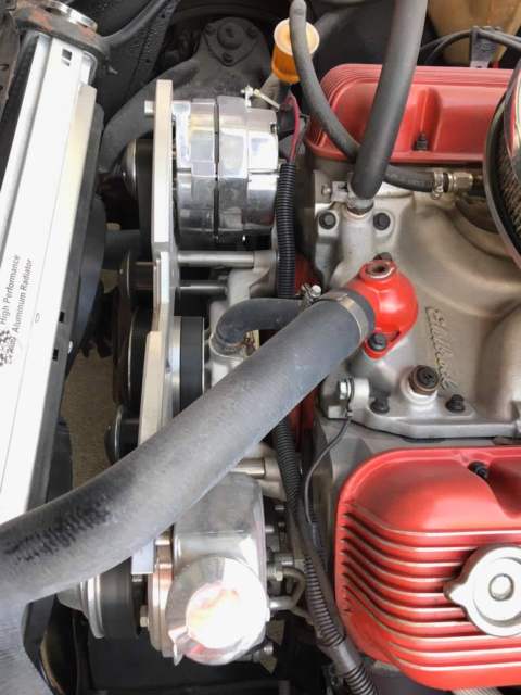 1974 red Chevrolet Corvette