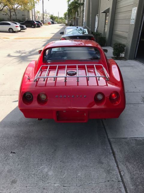 1974 red Chevrolet Corvette