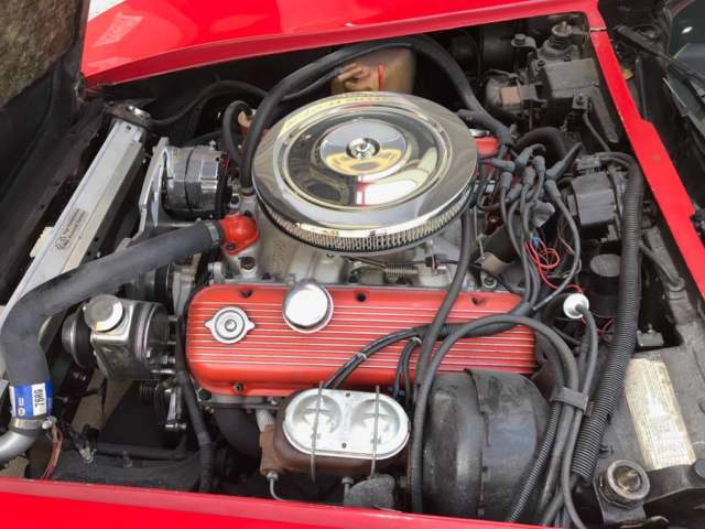 1974 red Chevrolet Corvette