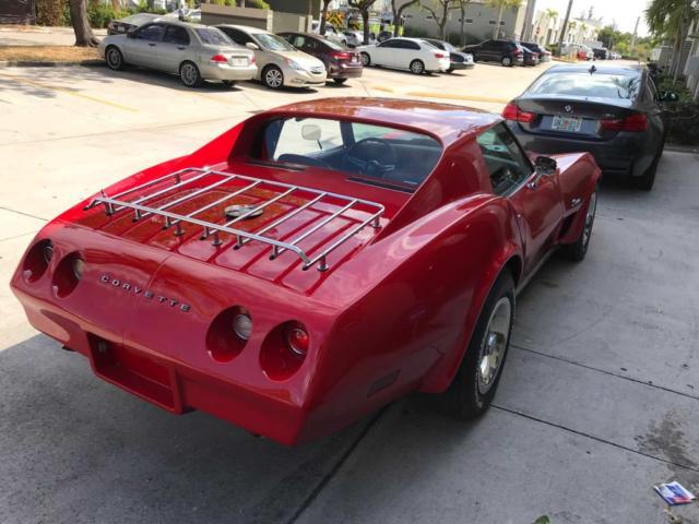 1974 red Chevrolet Corvette