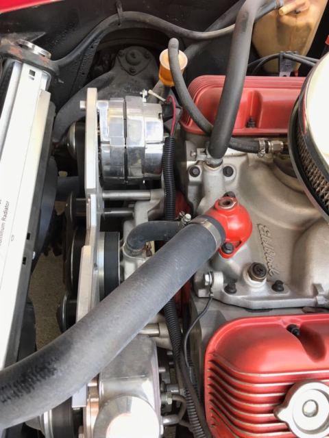 1974 red Chevrolet Corvette