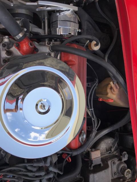 1974 red Chevrolet Corvette