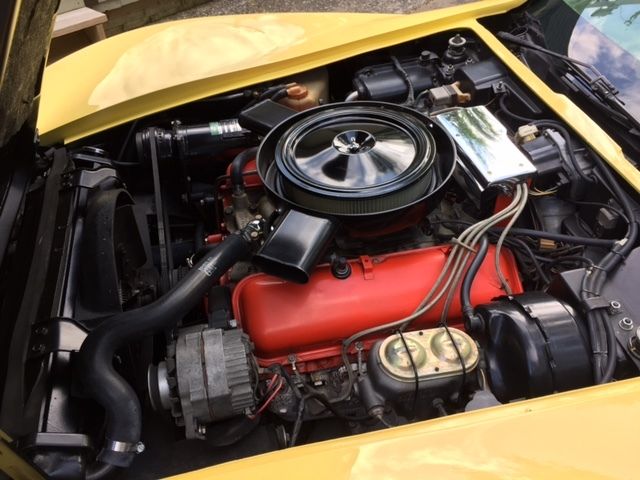 1974 YELLOW Chevrolet Corvette Convertible