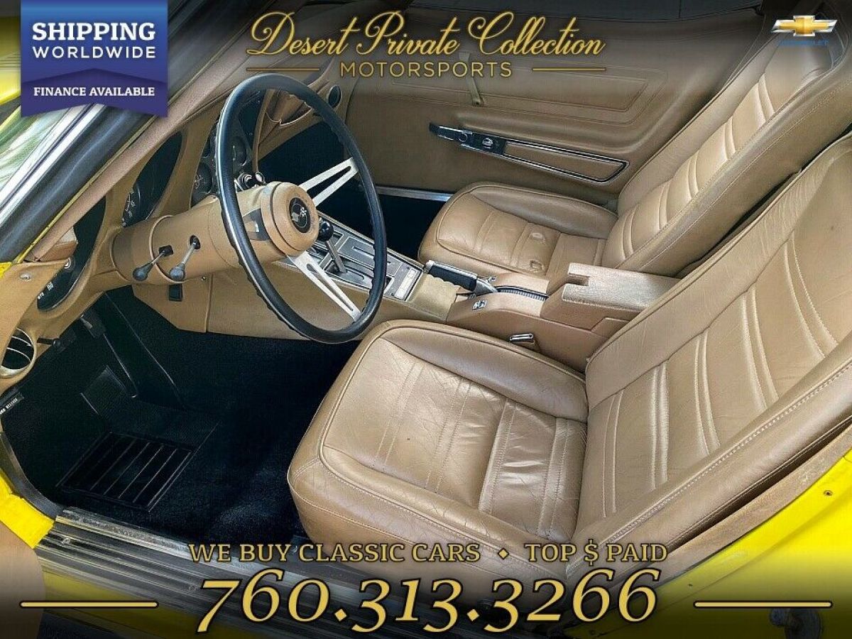 1974 Yellow Chevrolet Corvette C3 Coupe