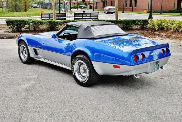 1974 Blue Chevrolet Corvette --