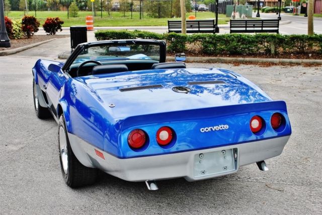 1974 Blue Chevrolet Corvette --