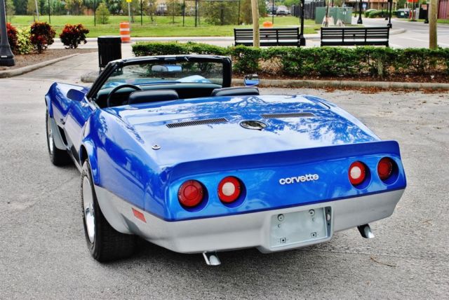 1974 Blue Chevrolet Corvette --