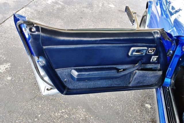 1974 Blue Chevrolet Corvette --