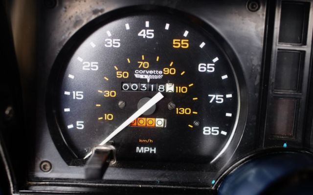 1974 Blue Chevrolet Corvette --