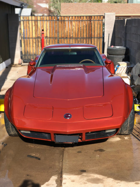 1974 Burgundy Chevrolet Corvette Coupe