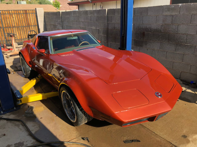 1974 Burgundy Chevrolet Corvette Coupe