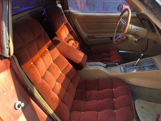 1974 Burgundy Chevrolet Corvette Coupe