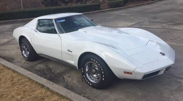 1974 Classic White Chevrolet Corvette Coupe