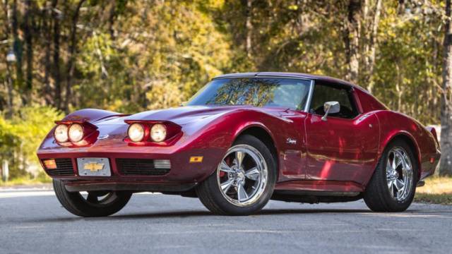 1974 Burgundy Chevrolet Corvette Coupe