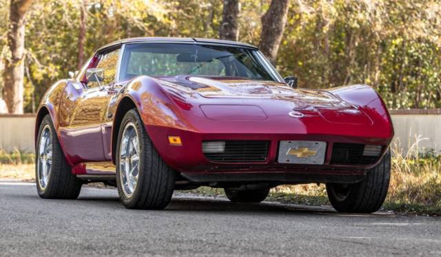 1974 Burgundy Chevrolet Corvette Coupe