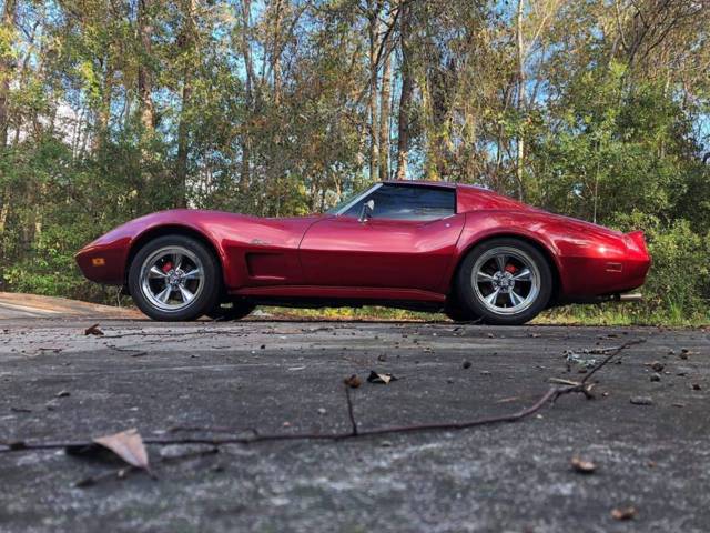 1974 Burgundy Chevrolet Corvette Coupe