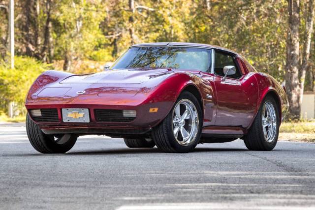 1974 Burgundy Chevrolet Corvette Coupe