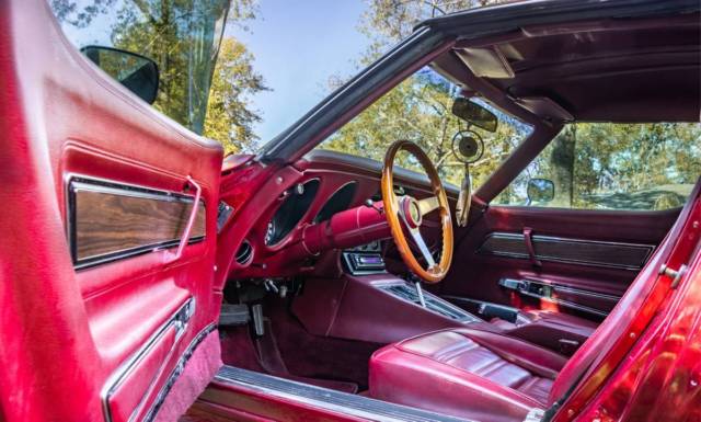 1974 Burgundy Chevrolet Corvette Coupe