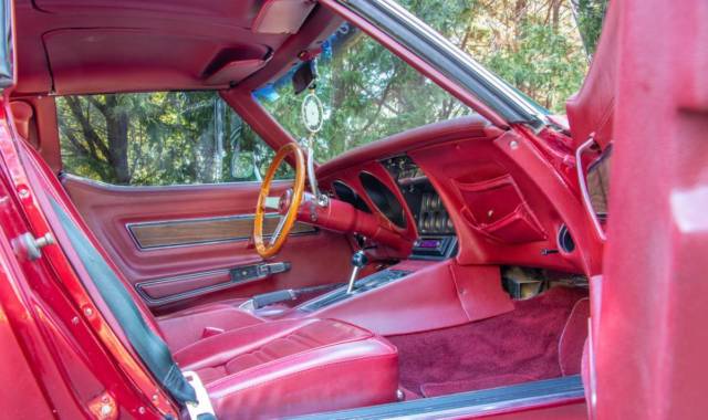 1974 Burgundy Chevrolet Corvette Coupe