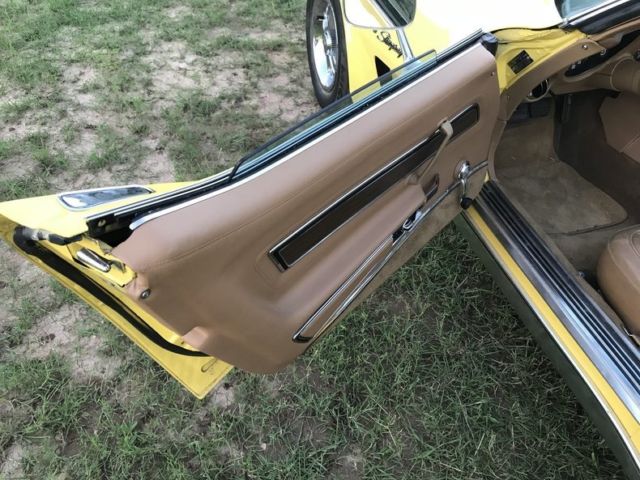 1974 Yellow Chevrolet Corvette Convertible