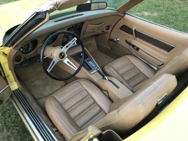 1974 Yellow Chevrolet Corvette Convertible