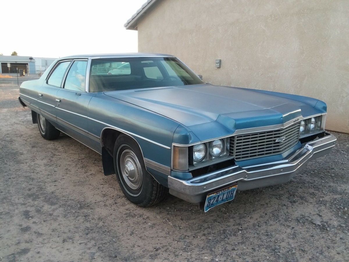 1974 Blue Chevrolet Impala Sedan