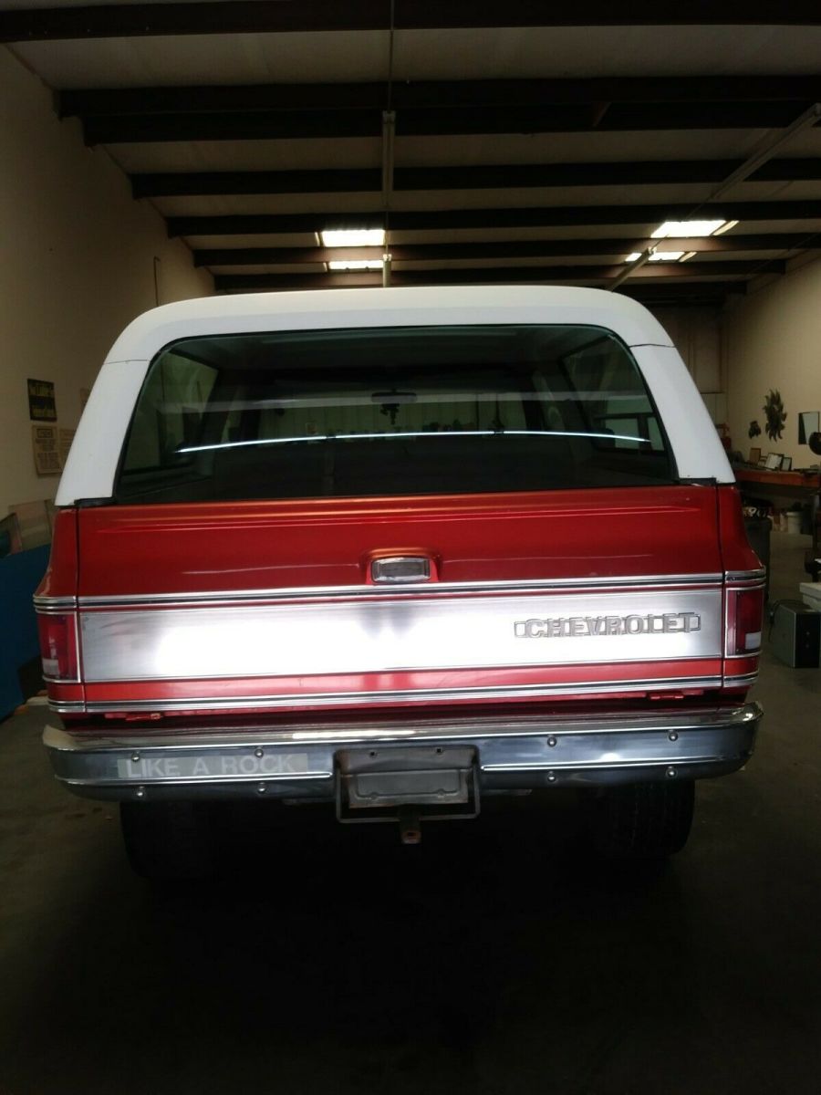1974 Orange Chevrolet Blazer Convertible