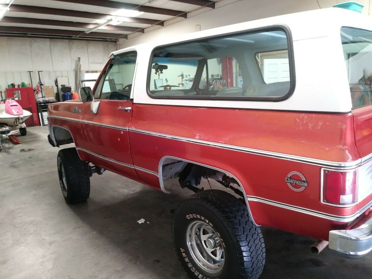 1974 Orange Chevrolet Blazer Convertible