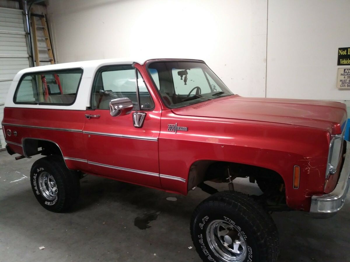 1974 Orange Chevrolet Blazer Convertible