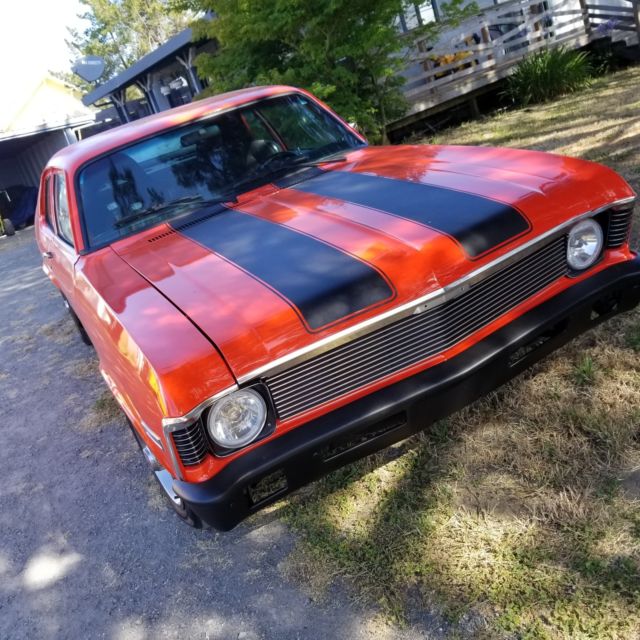 1974 Orange Chevrolet Nova Sedan