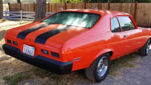1974 Orange Chevrolet Nova Sedan