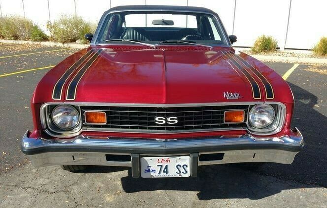 1974 Red Chevrolet Nova Coupe
