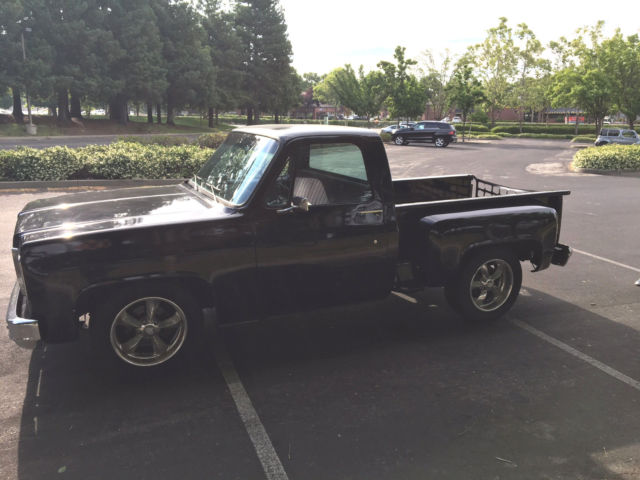 1974 Black Chevrolet C-10 Stepside regular cab