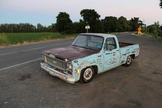 1974 Blue Chevrolet C-10 Standard Cab Pickup
