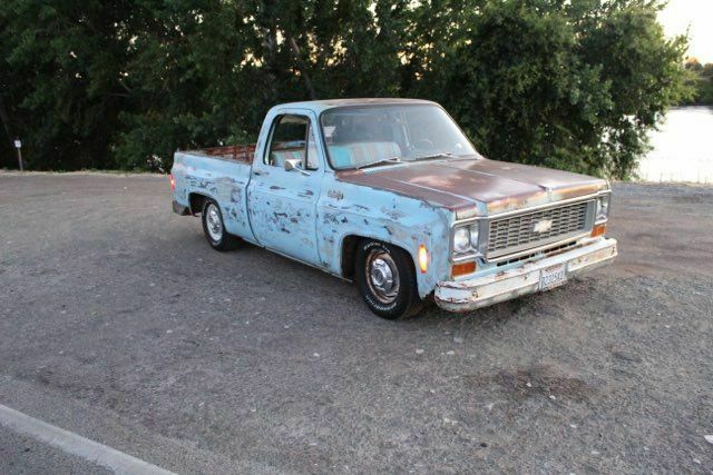 1974 Blue Chevrolet C-10 Standard Cab Pickup